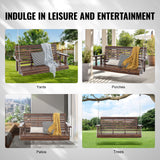 Wood Outdoor Bench Brown