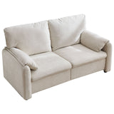 60" Down Filled Minimalist Sofa, Multiple Colors