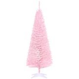 HOMCOM 5' Artificial Pencil Christmas Tree, Slim Xmas Tree with 294 Realistic Br