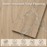 Peel and Stick Floor Tile, 36x6 inches, 60-Pack 90 Sq.Ft, Self Adhesive