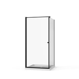 Frameless Corner Shower Door 36"W x 36"D x 72"H Pivot