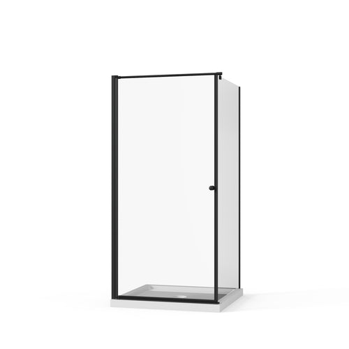 Frameless Corner Shower Door 36"W x 36"D x 72"H Pivot