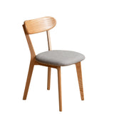Solid Wood Dining Chair Natural/Grey