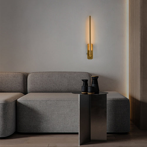 LED Rechargeable Wall Sconces Remote Control Dimmable Brass