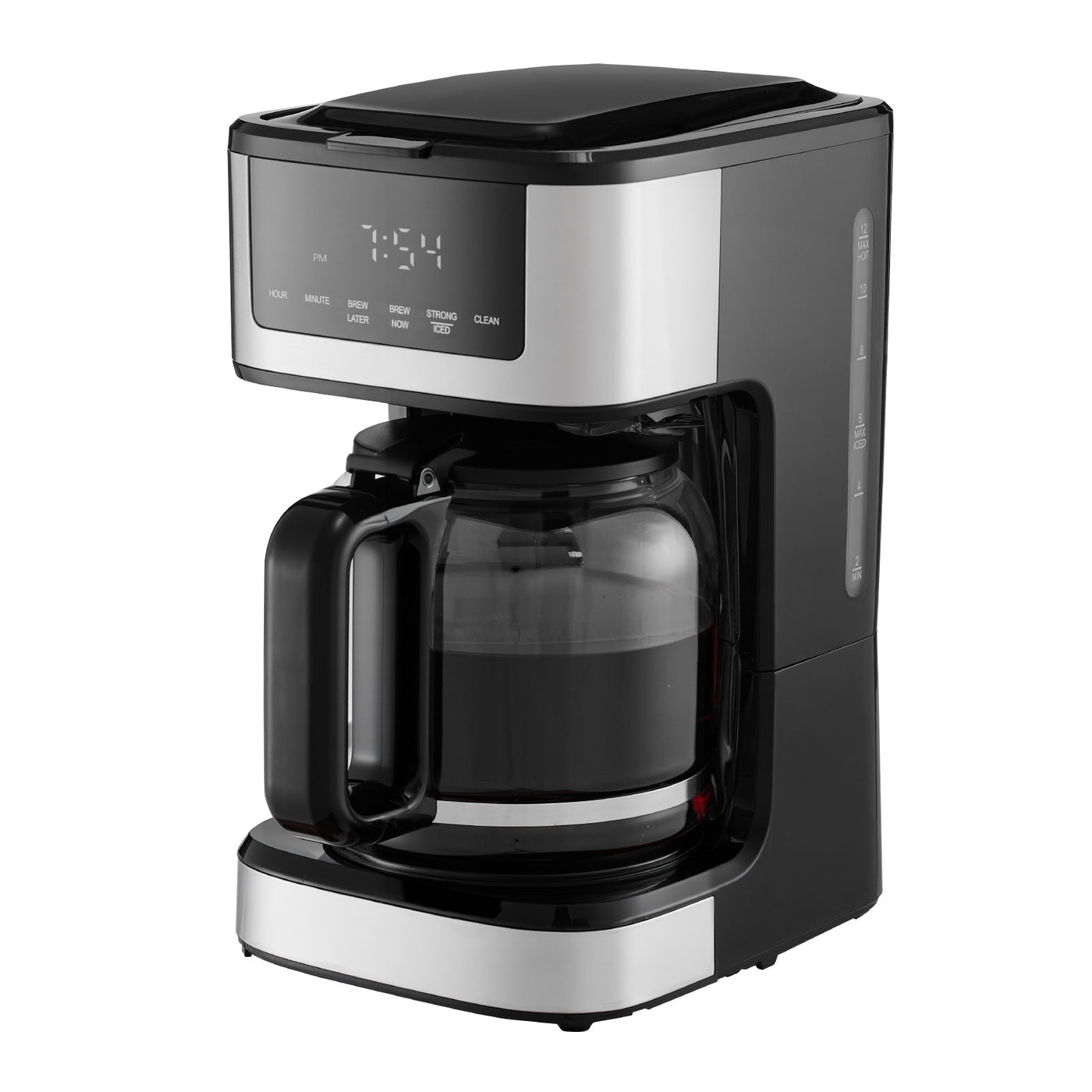 12 Cup Programmable Drip Coffee Maker with Touch Screen