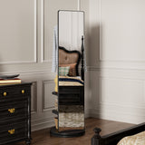 360° Rotating 66"x17.8" Multifunctional Full Length Mirror