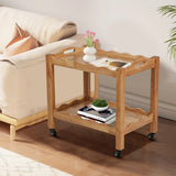 Rubberwood Nightstand Natural