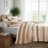 2-Piece Twin/Twin XL Comforter Set, Stripe Texture, Terracotta