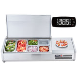 Refrigerated Condiment Prep Station, 135 W Countertop Refrigerated Condiment Sta