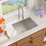 Laundry Sink 23 Inch - 23x18x12 Inch Undermount Utility Sink Deep Single Bowl