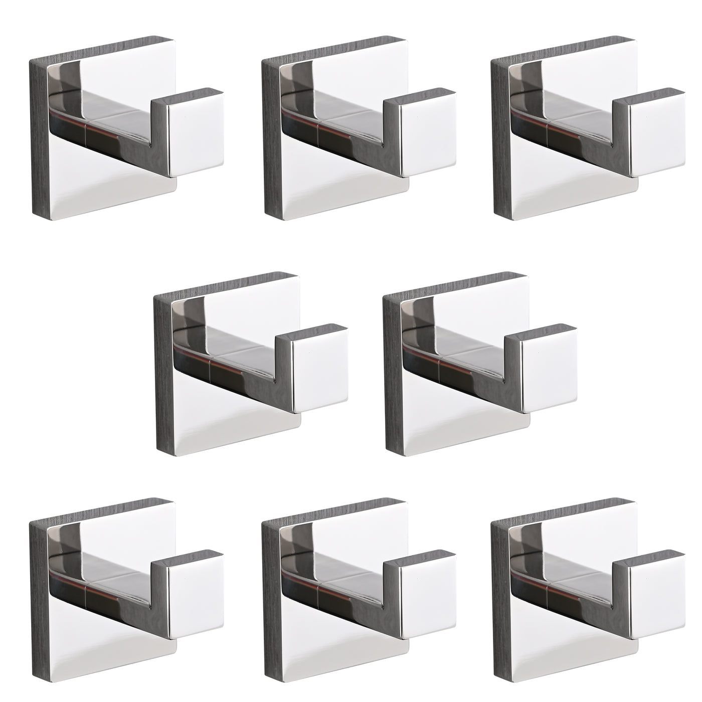 8 Pack Stainless Steel Wall Mount Towel Hooks