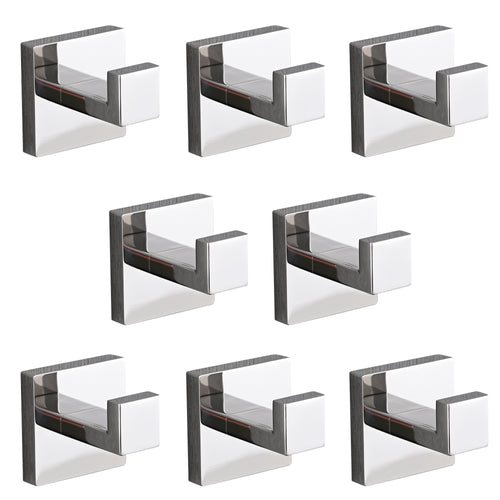 8 Pack Stainless Steel Wall Mount Towel Hooks
