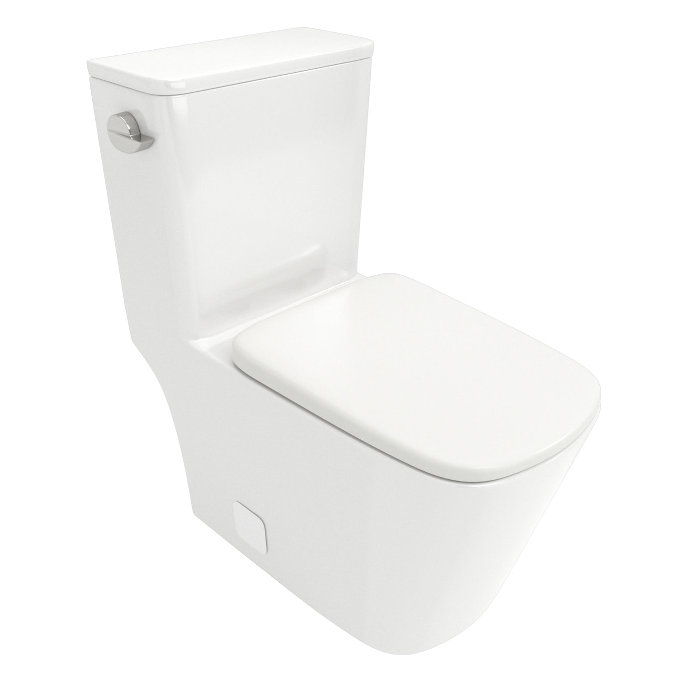 Modern White Ceramic One Piece Toilet Soft Close Seat
