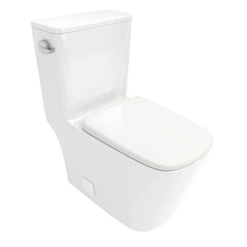 Modern White Ceramic One Piece Toilet Soft Close Seat
