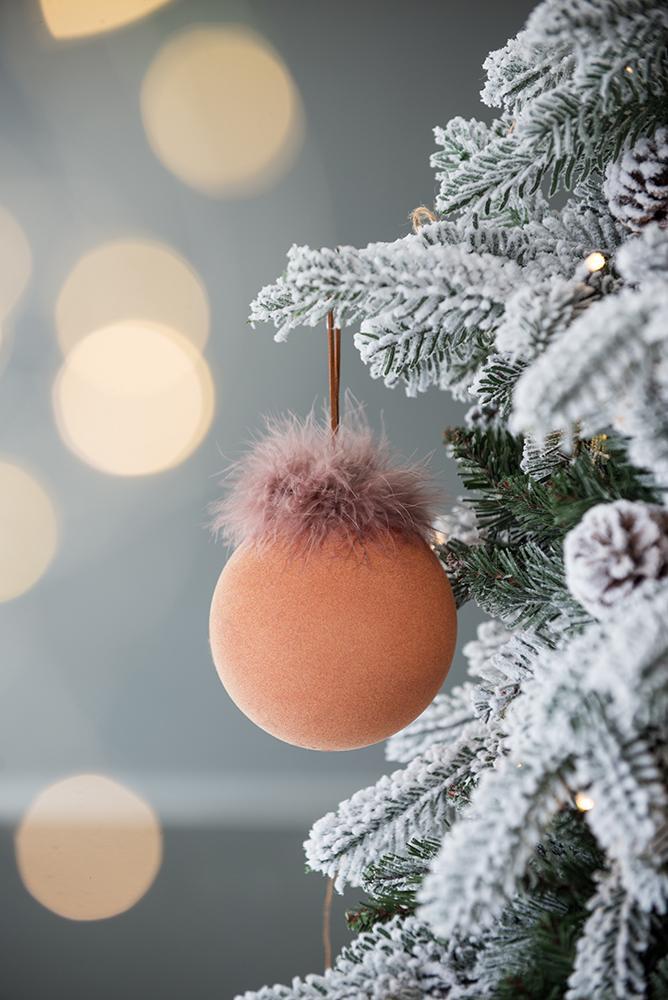 4.7" Glass Christmas Ball Ornaments, Set of 4 Holiday Decorations
