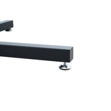 Glass Dining Table Black 48"
