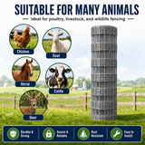 Farm Livestock Fence, 5.9*328FT Galvanised Iron Wire Farm Fence Cattle Fence