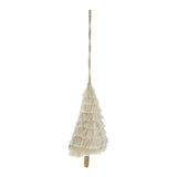 4.3x7.5' Fringes Embellished Tree Shape Ornament, Hanging Home Decor Accents for