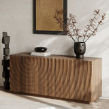Buffet Cabinet with Storage, 4 Doors Modern Accent Storage Sideboard