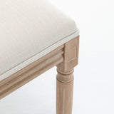 Set of 2 Solid Wood Dining Chair Beige