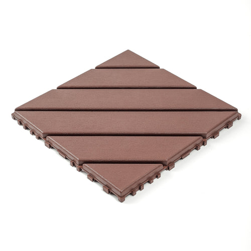 Plastic interlocking decking tiles, 44 packs of terrace decking tiles