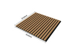 4PCS Walnut--Acoustic Panels & Wooden Strip Acoustic Boards - Suitable