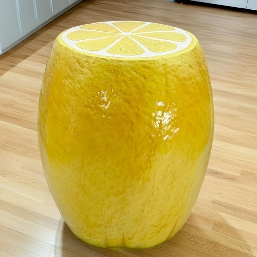 Plastic Outdoor Stool Yellow