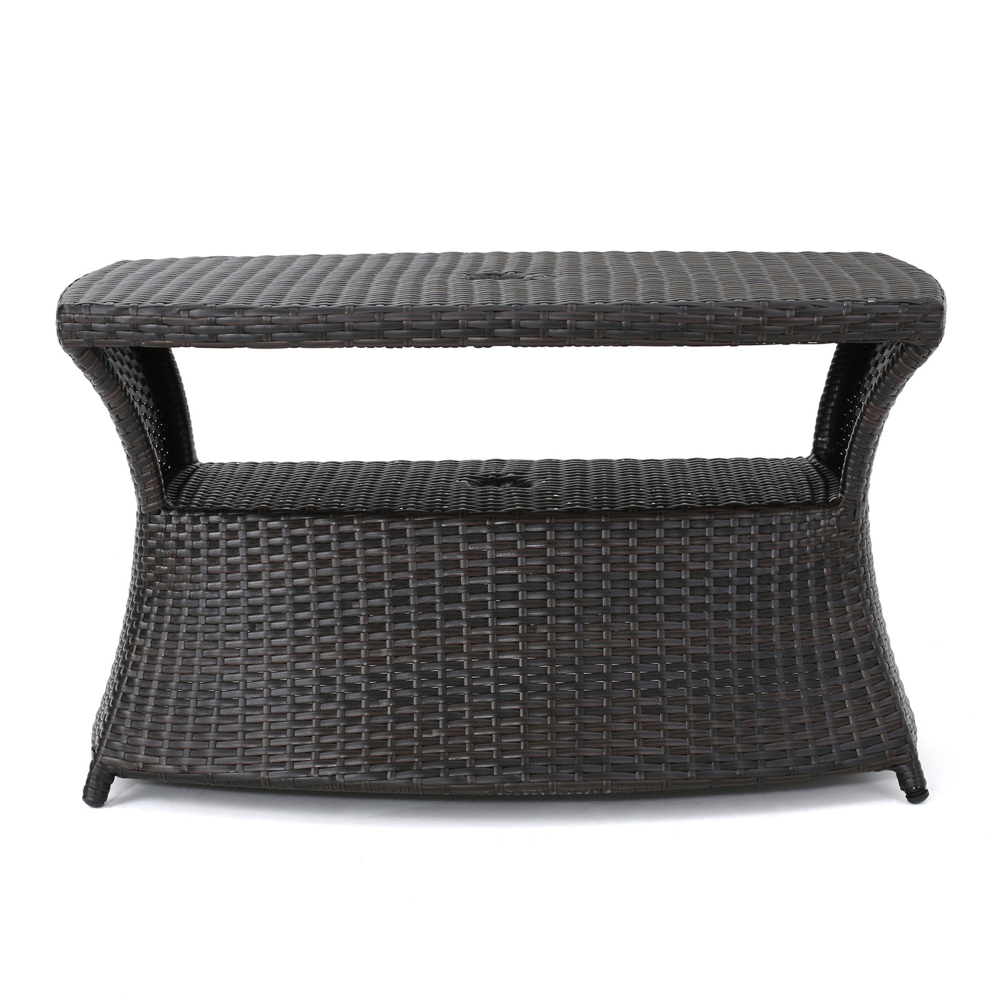Berkeley Chaise Lounge Side Table Outdoor Wicker 22x34x19.5