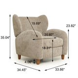 Fabric Accent Chair Camel