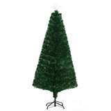 HOMCOM 6' Tall Douglas Fir Pre-Lit Artificial Christmas Tree with Realistic Bran