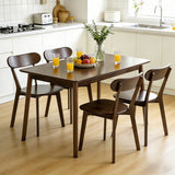 Solid Wood Dining Table Walnut 50"