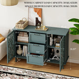 2 Door 3 Drawer Cabinet Bedroom Living Room Study Storage