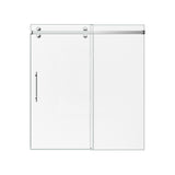56-60"W x 72"H Frameless Sliding Shower Door Enclosure