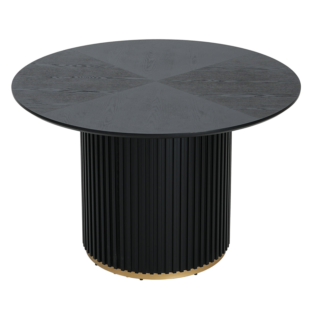 Engineered Wood Dining Table Black
