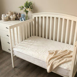 Fitted Crib Sheet - White Fiber, Fluffy Soft, Washable