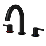 8-Inch Widespread Lavatory Faucet 2-Handle 3-Hole Matte Black