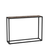 Engineered Wood Console Table Brown/Black