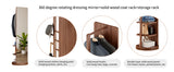 360° Rotating 66"x17.8" Multifunctional Full Length Mirror