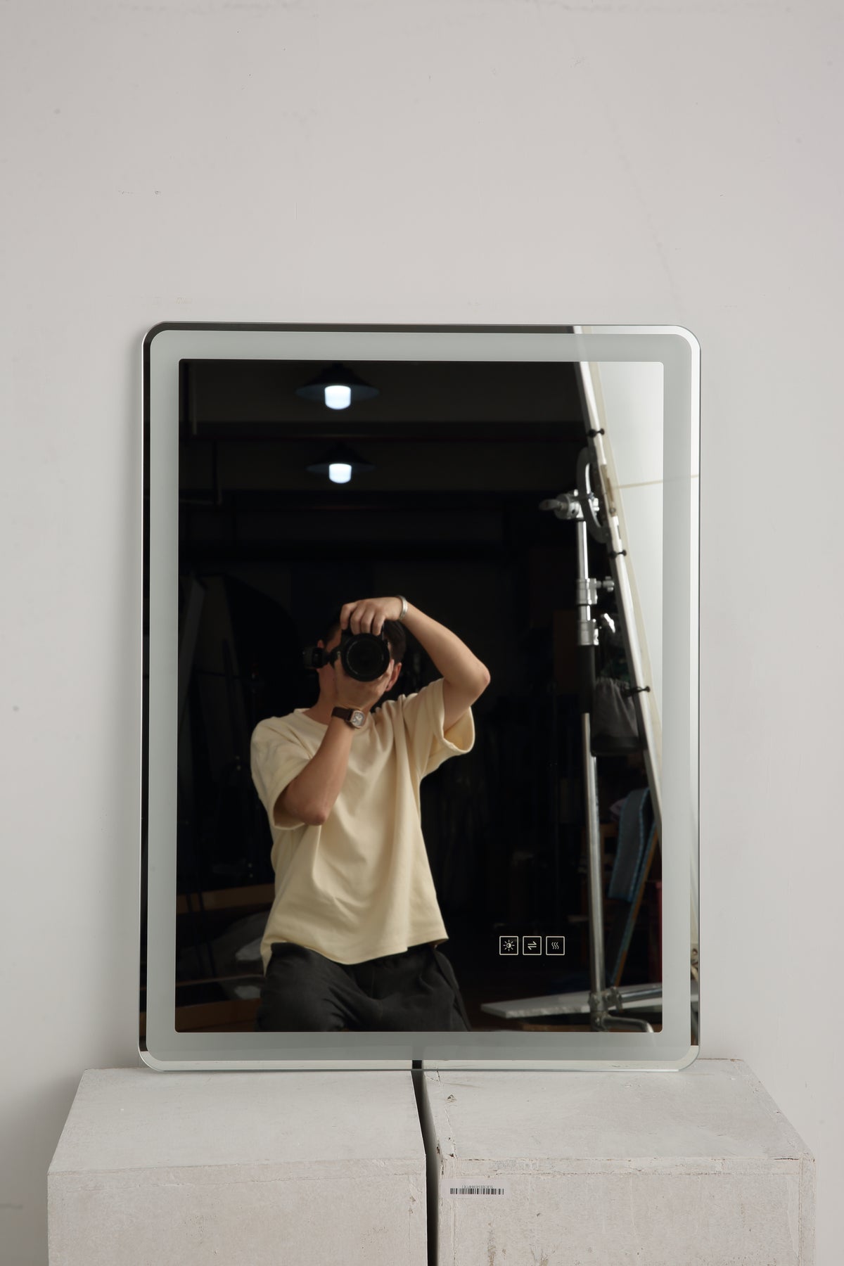 24" W x 32" H Rectangular Front-Lighted and Backlit LED Bathroom Mirror