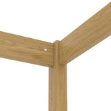 Twin Pine Canopy Bed Natural