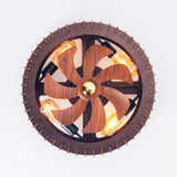 20" Modern Flush Mount Fan Light, Ceiling Fans