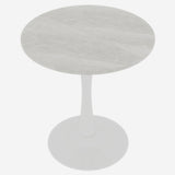 Metal Dining Table White