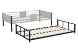 Twin Metal Bunk Bed Black