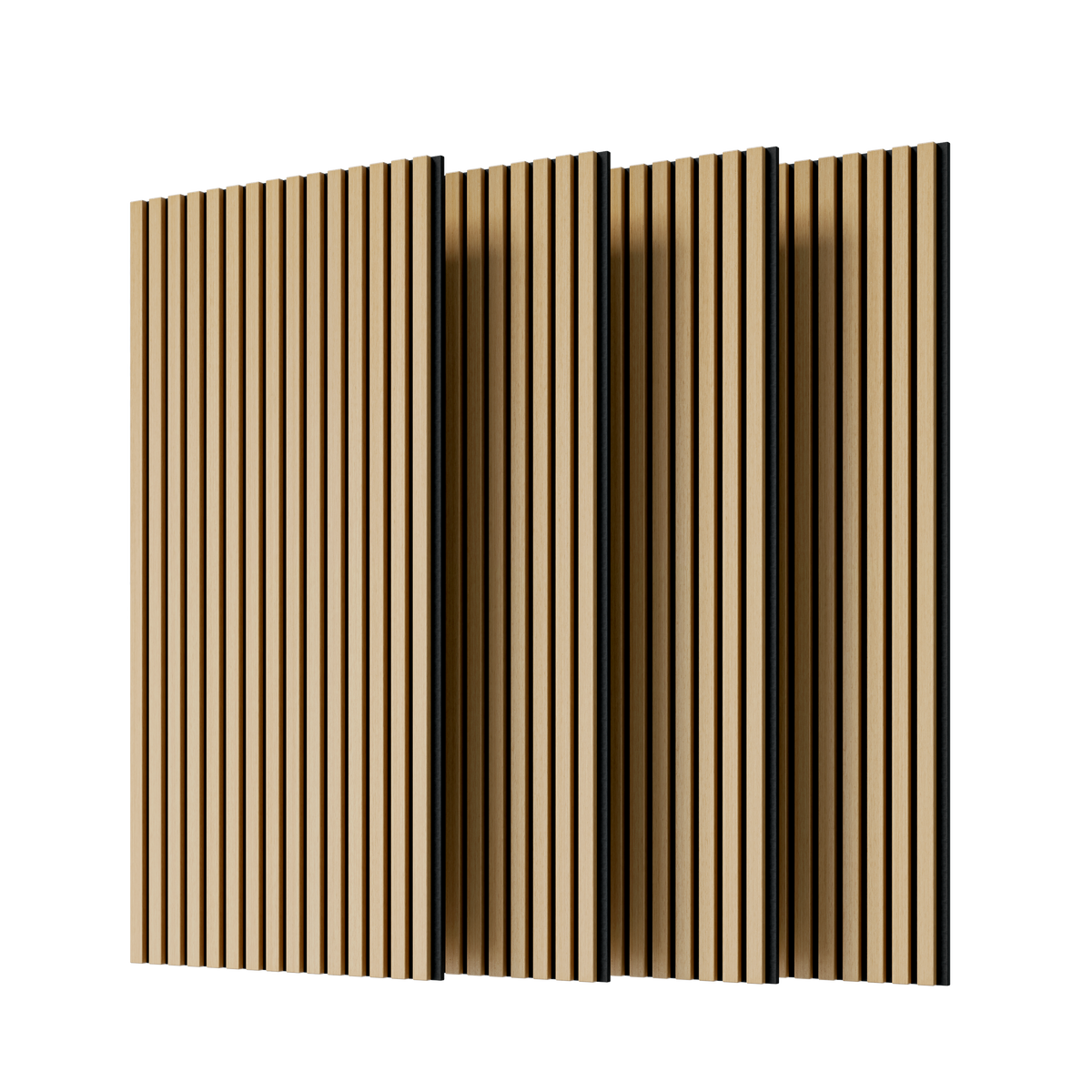 Wood Panels for Wall Slat Wall Panels, 4PC Wood Slat Acoustic Panels