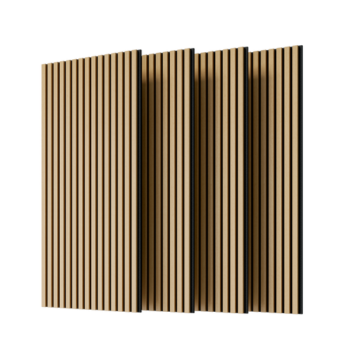 Wood Panels for Wall Slat Wall Panels, 4PC Wood Slat Acoustic Panels