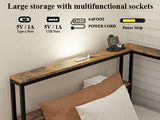 Twin Engineered Wood Platform Bed with Storage Drawers Black