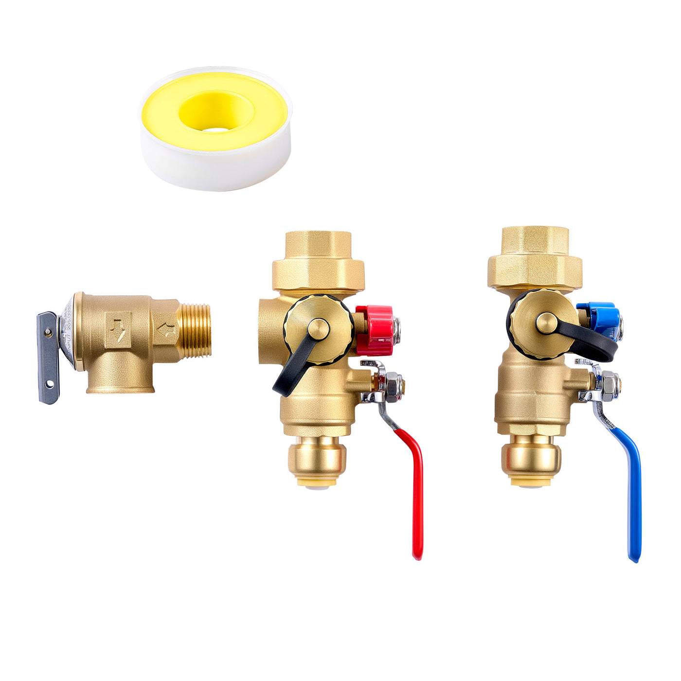 3/4" Tankless Water Heater Service Valve Kit with Isolation Valves