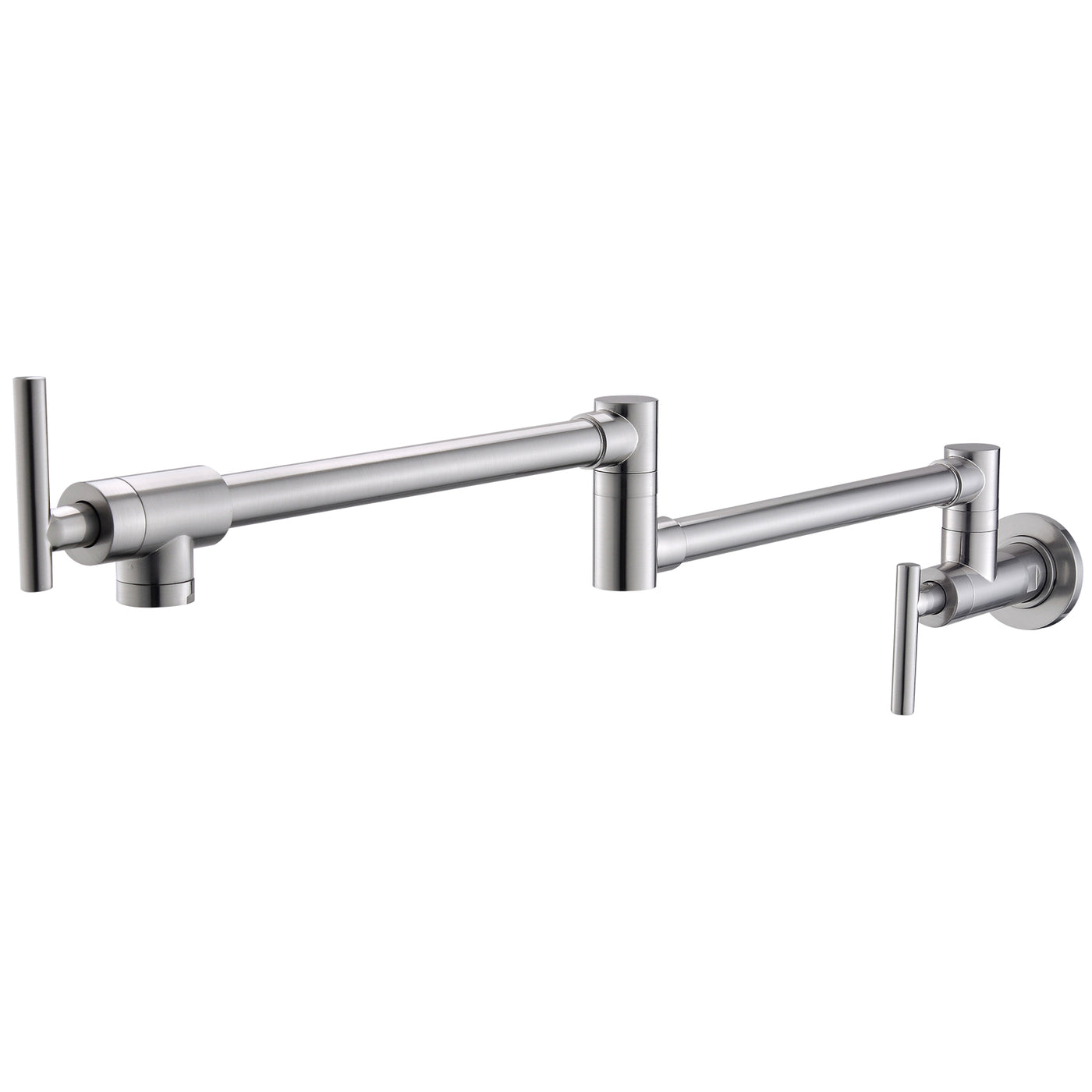 Wall Mount Pot Filler Faucet 304 Stainless Steel Black