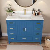 42" Modern Solid Wood Bathroom Vanity with Sink