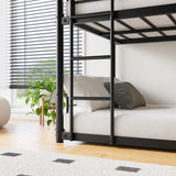 Twin Metal Bunk Bed Black